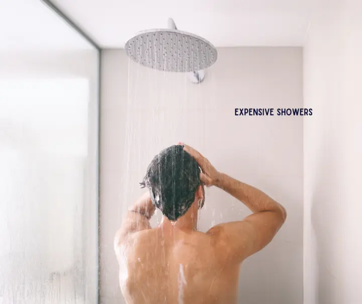 Be Weary Of Expensive Shower Heads and Long Showering Times.