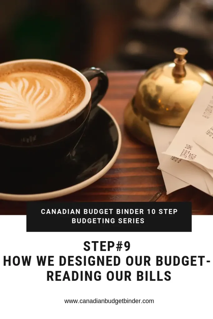 CANADIAN BUDGET BINDER 10 STEP BUDGETING SERIES-8 Reading our bills