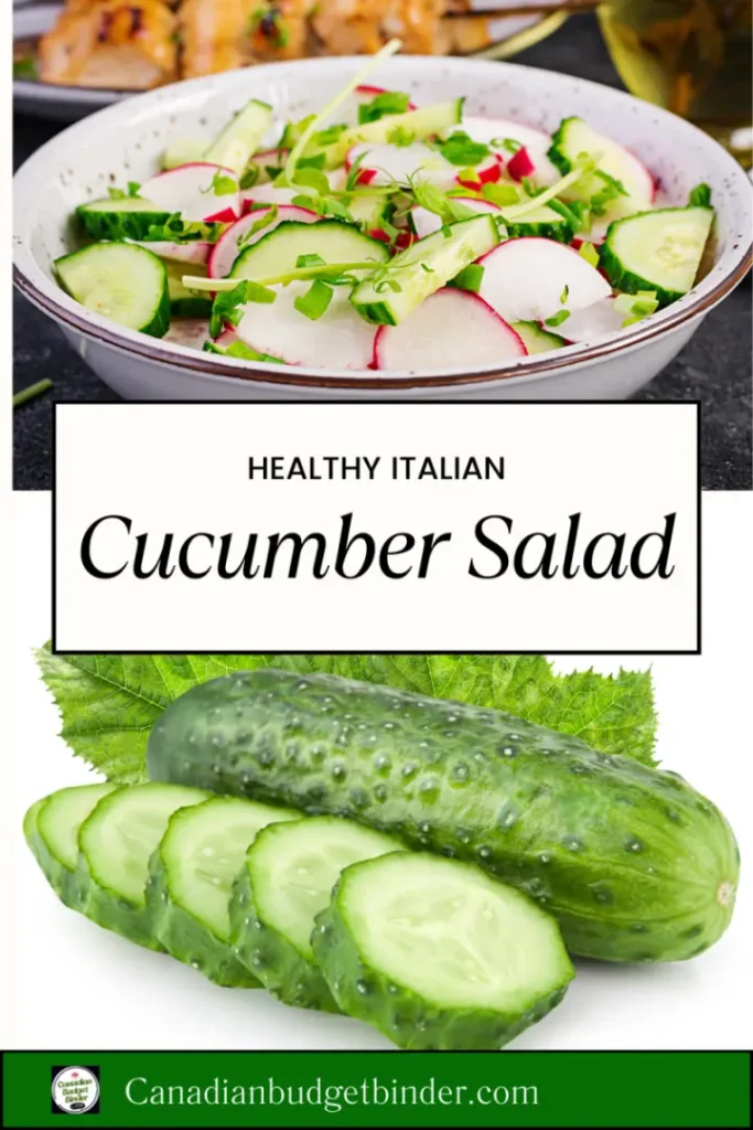 How to make an Italian cucumber salad recipe