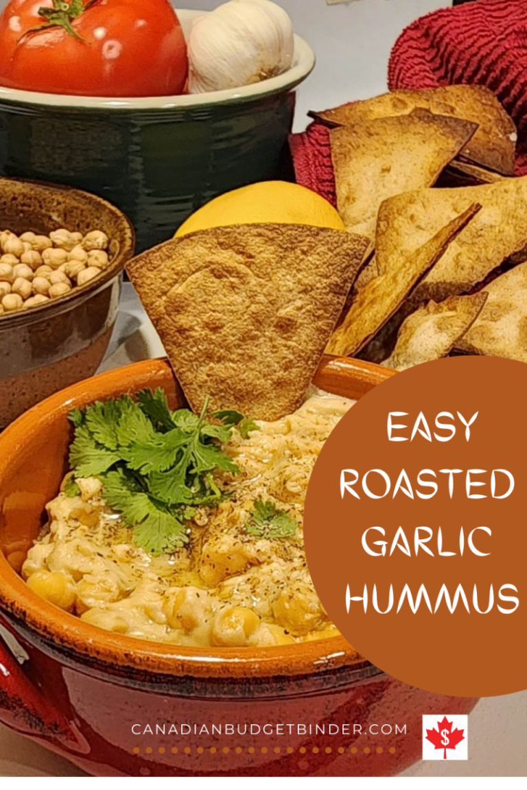 Easy Creamy Roasted Garlic Hummus