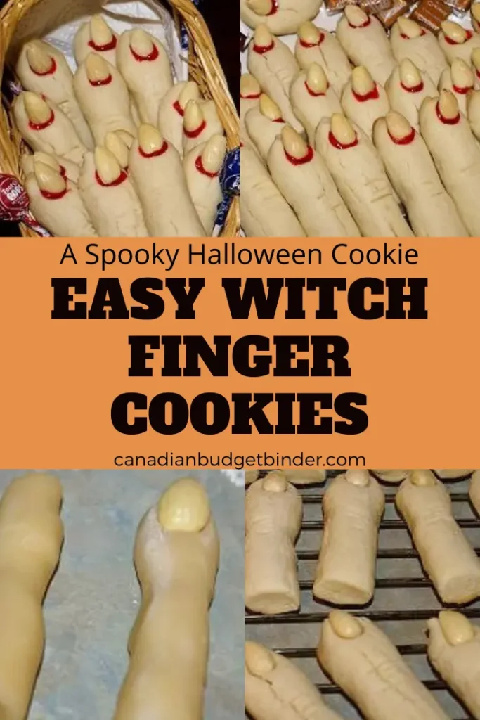 How to make scary witch finger cookies for Halloween. 