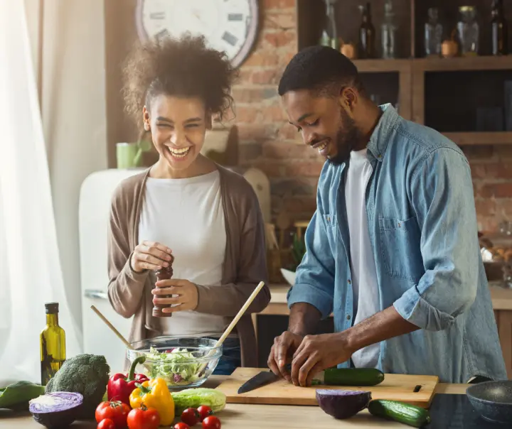 Cooking at home will save you money instead of eating out.