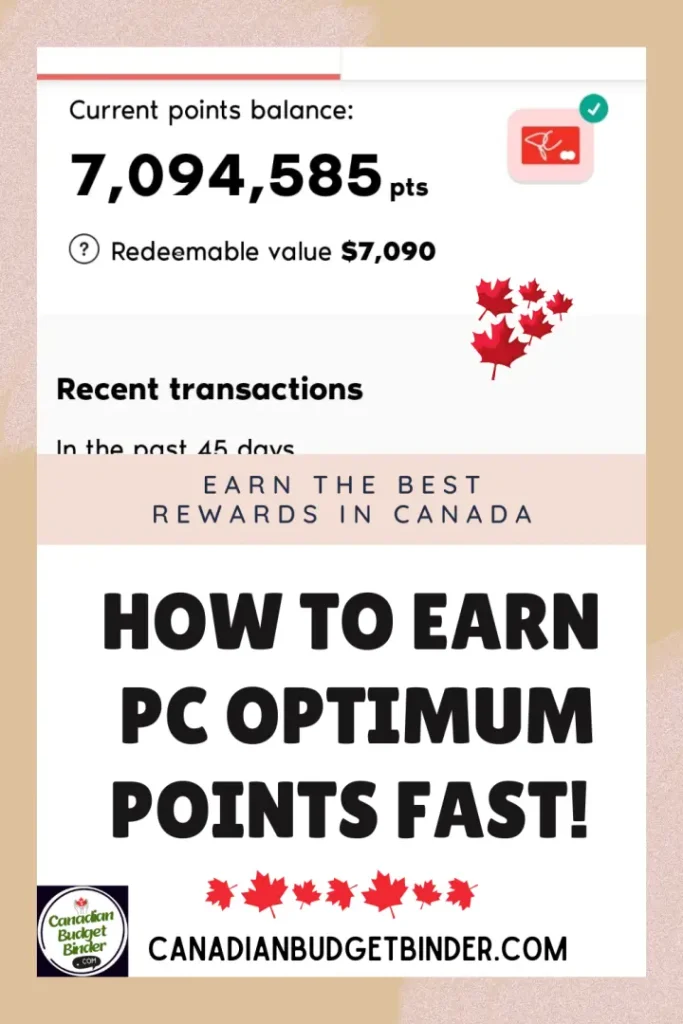 How To Earn PC Optimum Points Fast