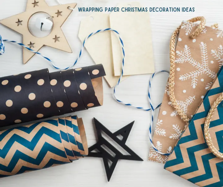 Wrapping Paper Christmas Decoration Ideas