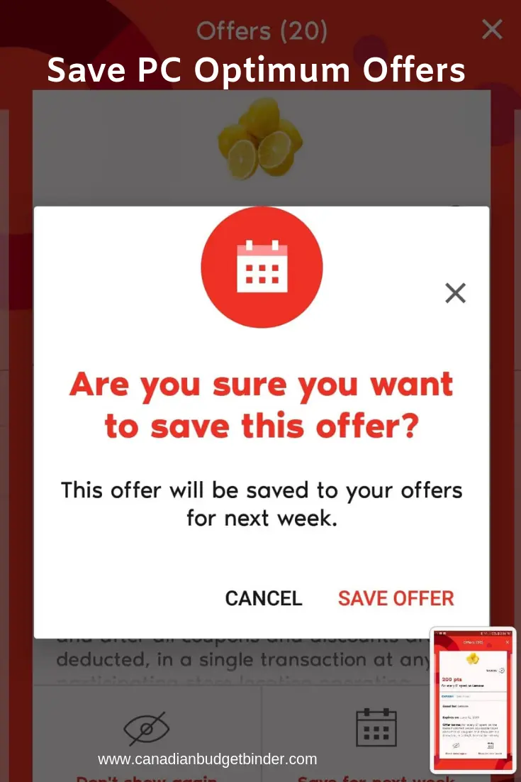 How To Save PC Optimum Offers