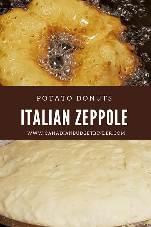 Frying Zeppole Donuts