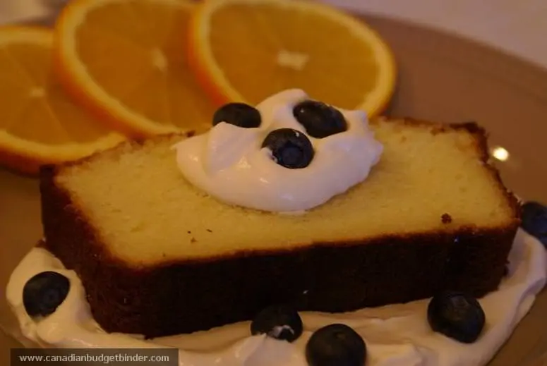 Slice of Orange Ricotta Pound Cake Mr.CBB
