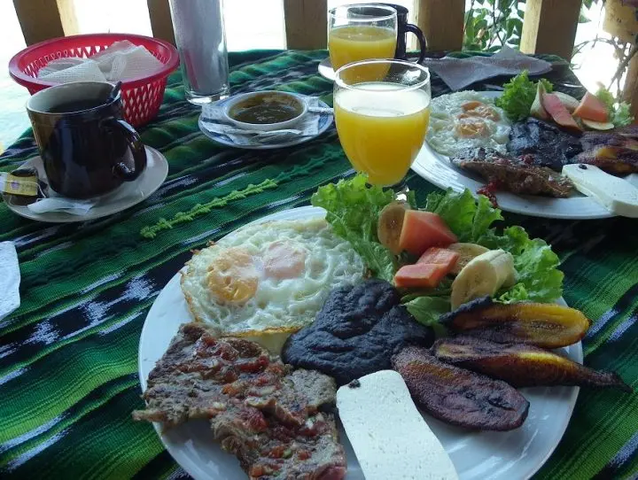 Typical Breakfast or Lunch in Guatemala