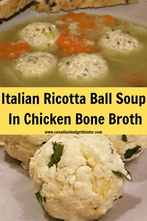 Mr.CBB's Ricotta Ball Soup