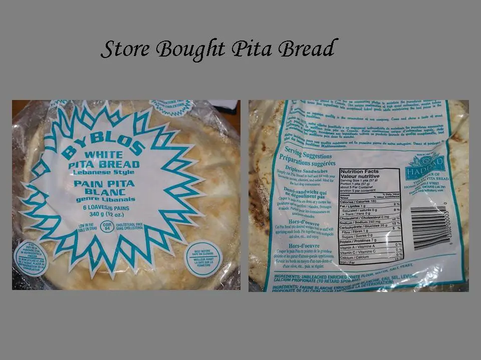 Store Bougth Pita Bread