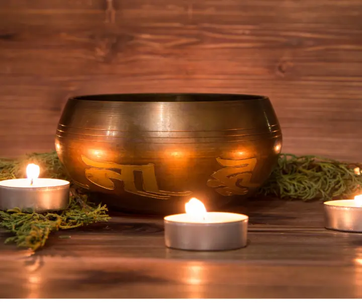 Vintage Bowl and Candle from a garage sale