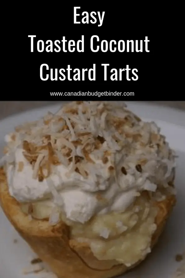 how to make Toasted Coconut Custard Tarts
