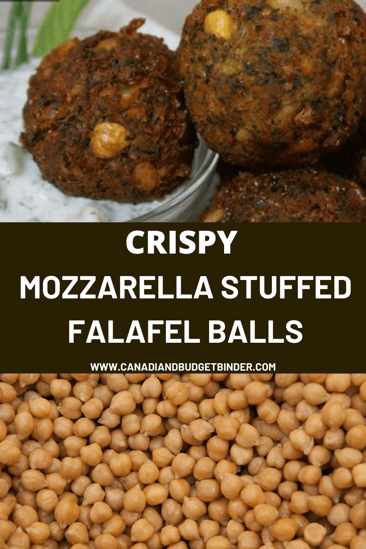 Crispy Mozzarella Stuffed Falafel Balls