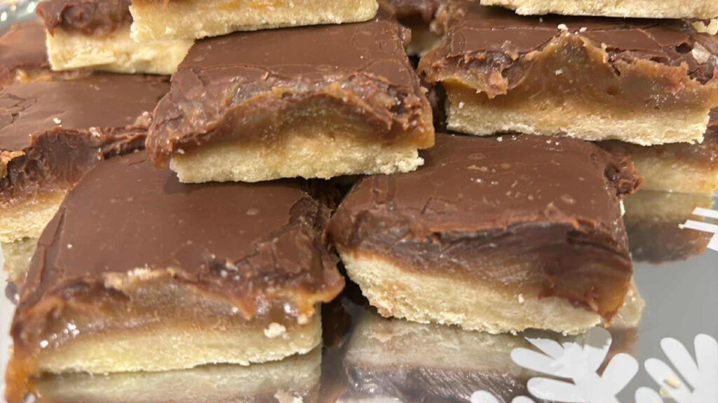 Homemade Traditional Millionaire Shortbread Squares