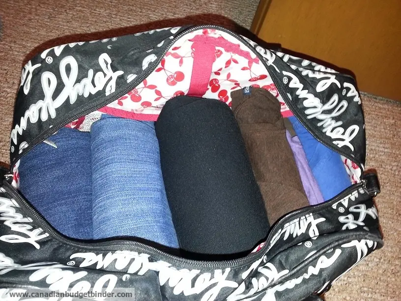 how to fold and pack clothes