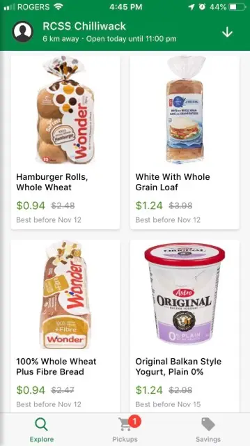 Flashfood App Chilliwack B.C
Flashfood app offers users products reduced by 50-75% off.