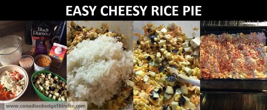 Easy Cheesy Rice Pie