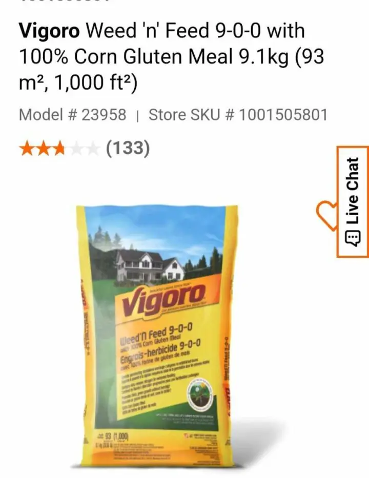 Vigoro Weed N Feed Corn Gluten Meal Home Depot Canada