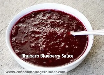 rhubarb blueberry sauce