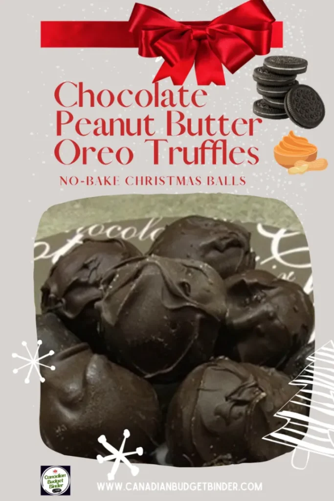 No bake chocolate peanut butter truffles