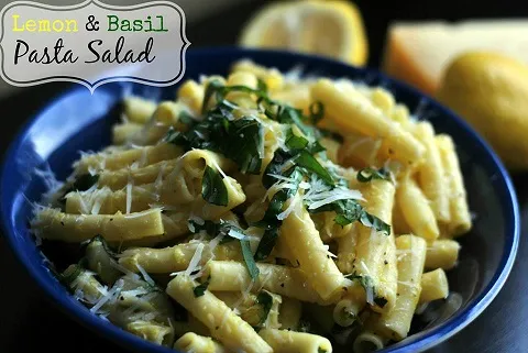 lemon basil pasta salad