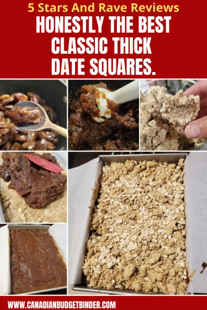 How To Make Classic Thick Date Squares'