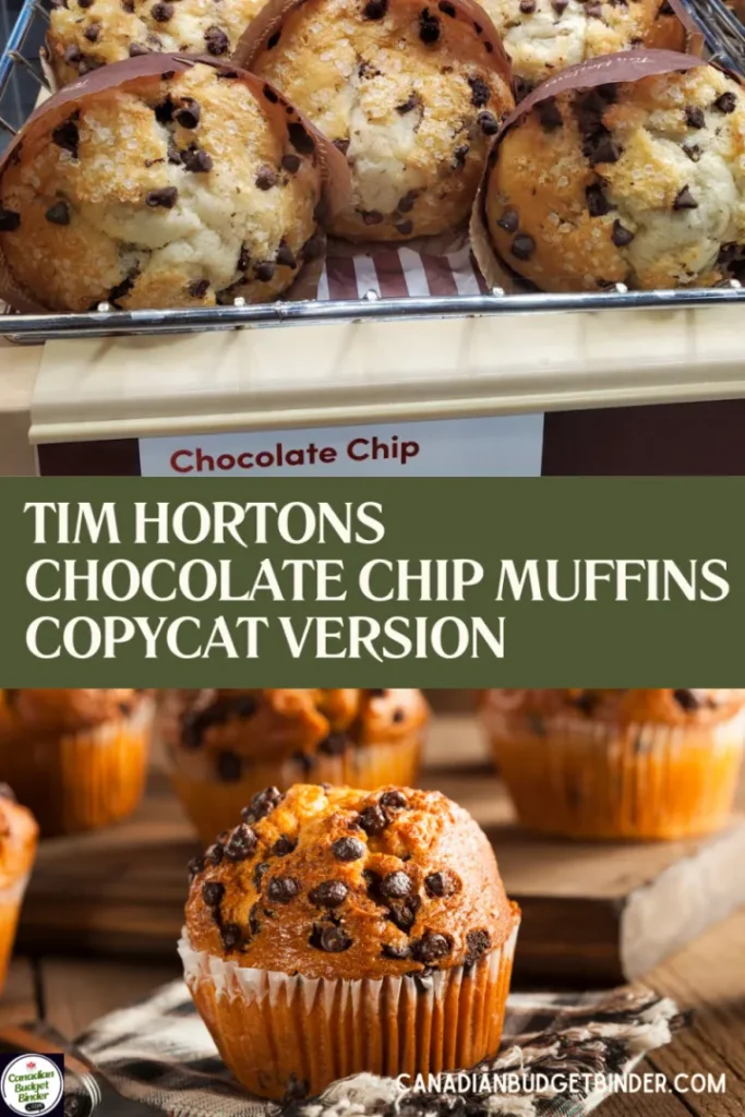 Tim Hortons Chocolate Chip Muffins Copycat Version