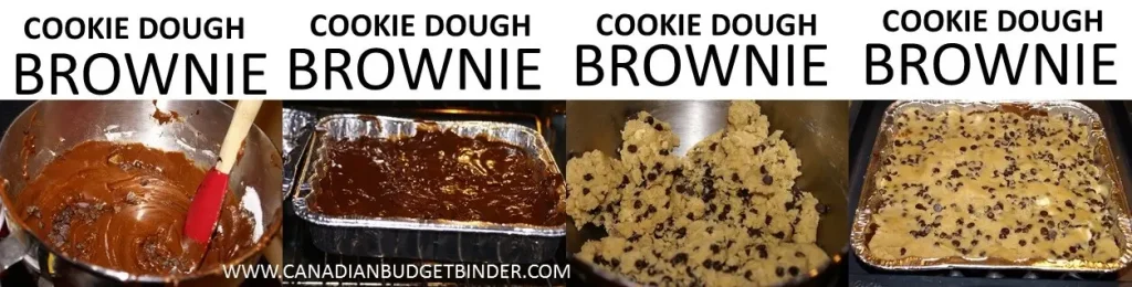 how to make chocolate chip cookie dough brownies