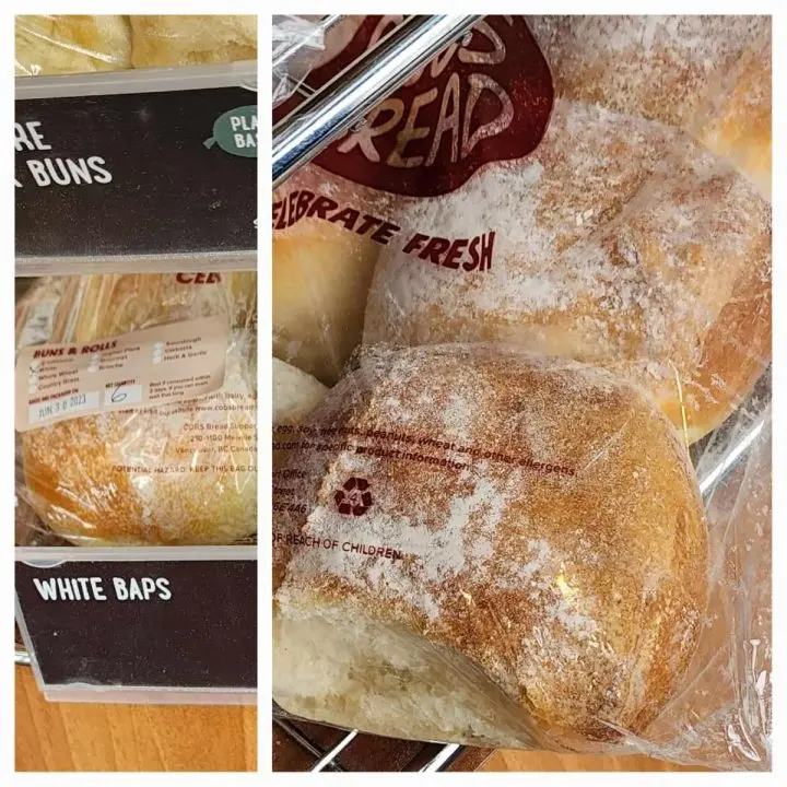 White Baps from COBS Bakery Shop in Ontario