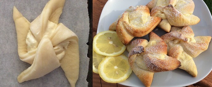 how to make lemon cheesecake stars