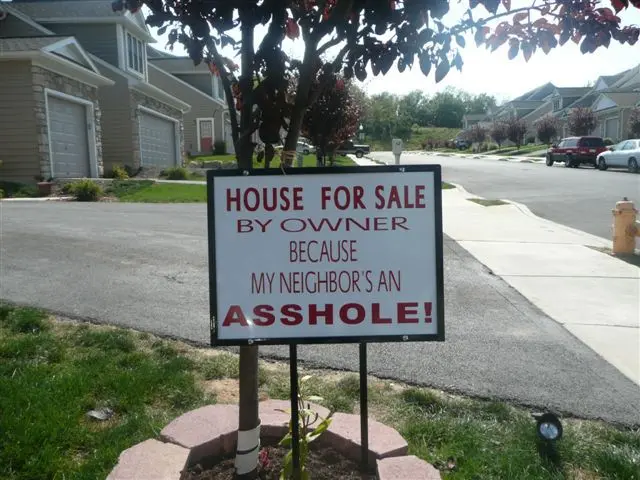 Neighbour is an asshole