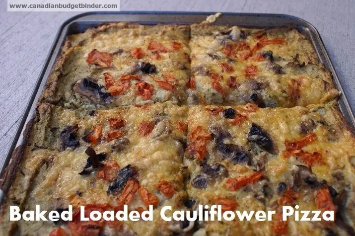 baked-cauliflower pizza low-carb