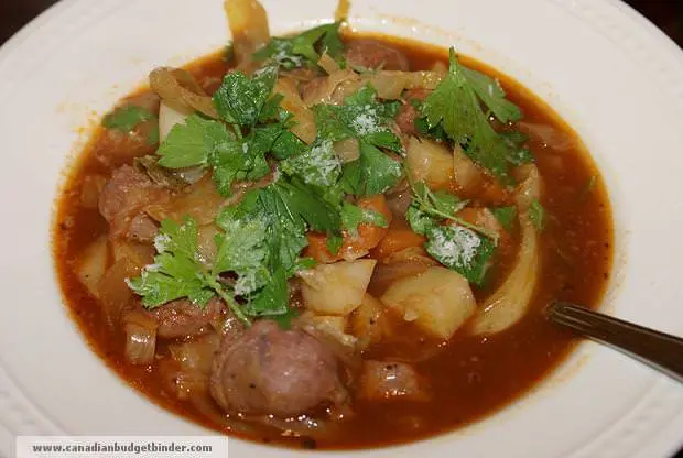 Mr.CBB's Sausage Potato Cabbage Tomato Stew