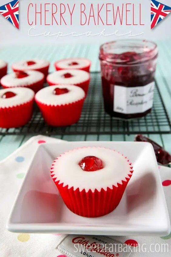 Cherry-Bakewell-Cupcakes-British1