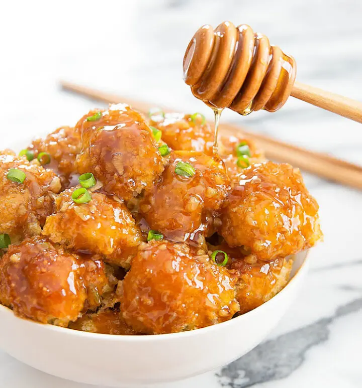 Honey Garlic Baked Cauliflower