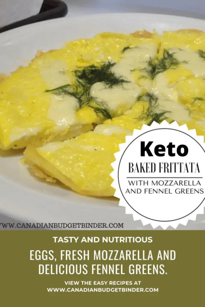 Keto-Baked-Frittata-with-Mozzarella-and-fennel-greens