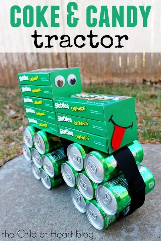 coke and candy tractor Fathers Day