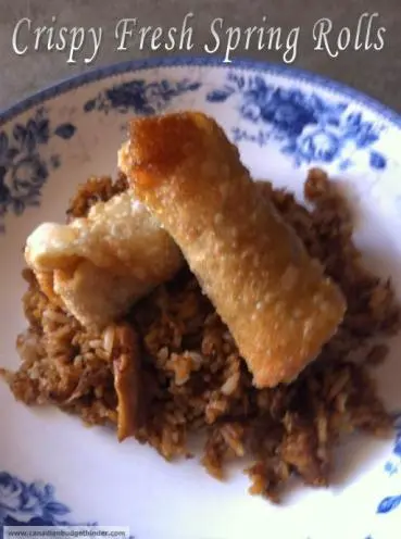 Crispy Fresh Spring Rolls make the perfect picnic foods to eat with your fingers