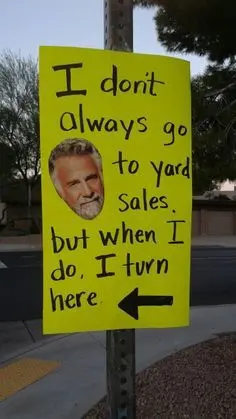 going to garage sale