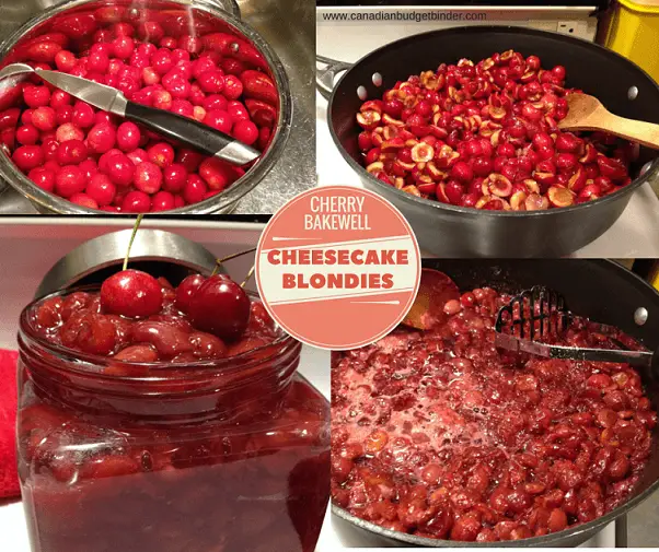 Cherry Bakewell Cheesecake Blondies