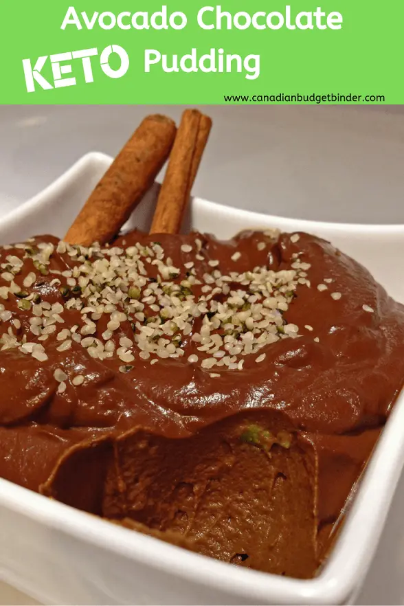 Keto Avocado chocolate pudding