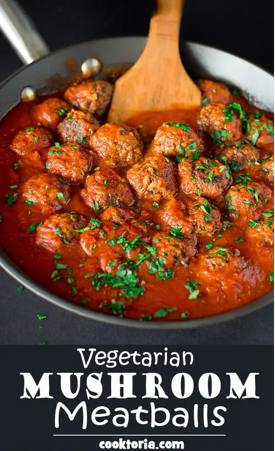 vegetarian mushroom meatballs