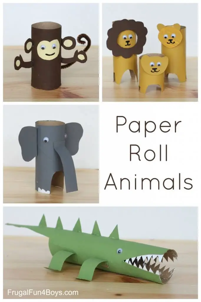 Paper-Roll-Animals kid crafts