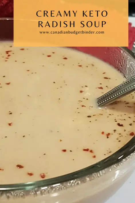 keto radish soup
