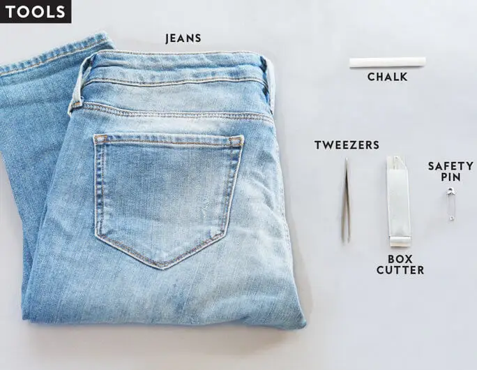 how-to-distress-jeans-at-home