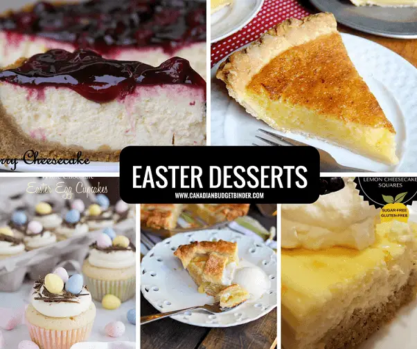 EASTER DESSERTS EASTER MENU