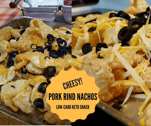 Keto Pork Rind Nachos are the Best low carb or keto snack. Perfect for New Year's, Christmas and parties.