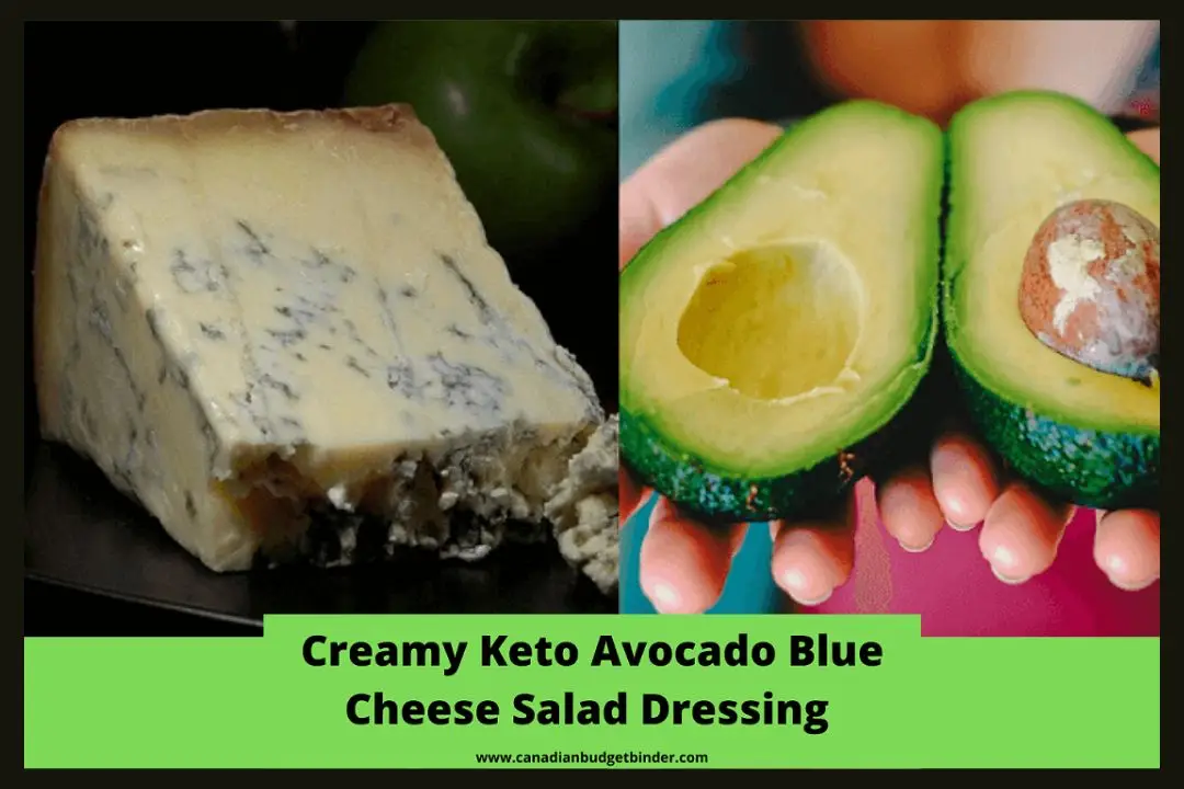 Creamy Keto Avocado Blue Cheese Salad Dressing (Low-Carb)