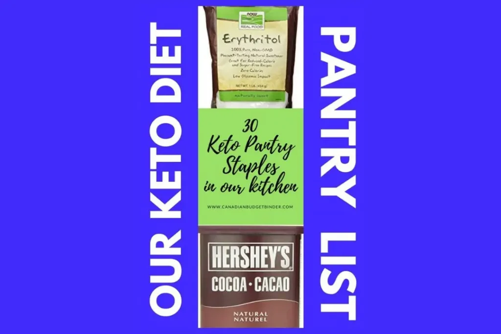 our keto diet pantry list main