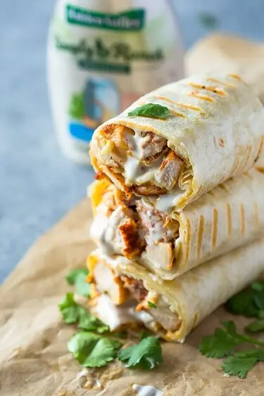chicken ranch wraps